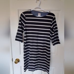 twik, Large, Black with white stripe dress
